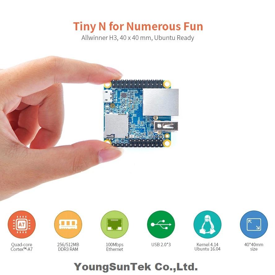 YoungSunTek NanoPi Neo v1.4 ŰƮ, 512M DDR RAM Allwinner H3  Cortex-A7,1.2GHz,OpenWRT,   Ϻ DietPi Kali